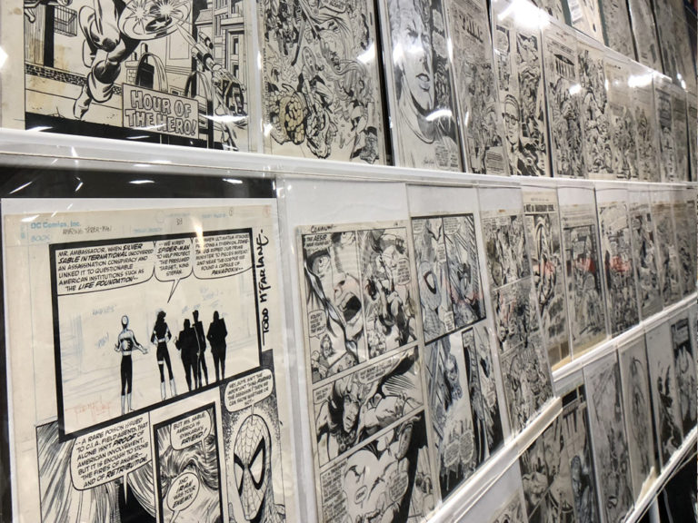 Wall of Comic Art